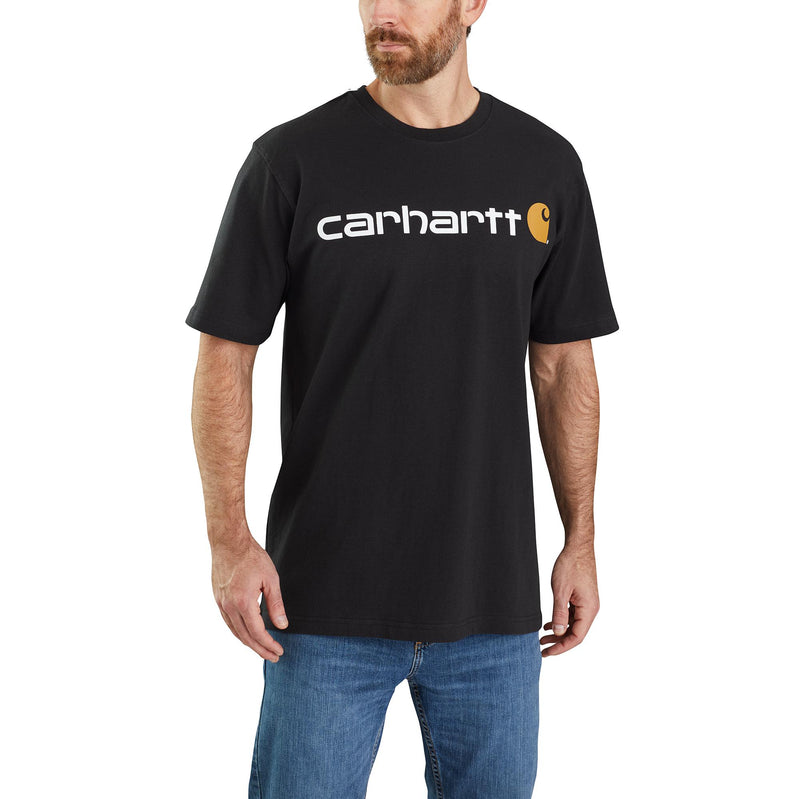 Load image into Gallery viewer, Carhartt Loose Fit Short Sleeve Signature Logo Tee Black

