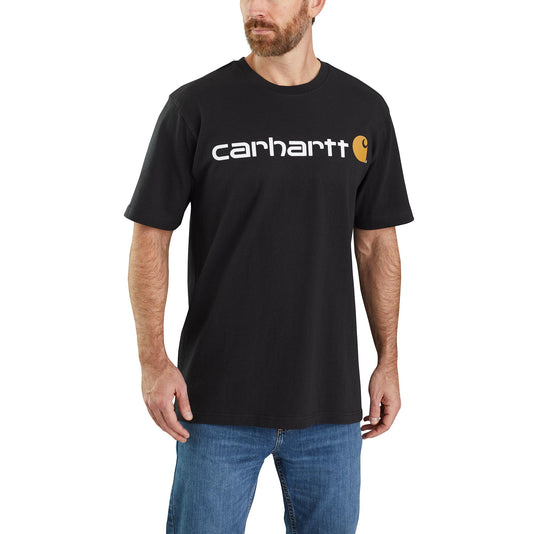 Carhartt Loose Fit Short Sleeve Signature Logo Tee Black