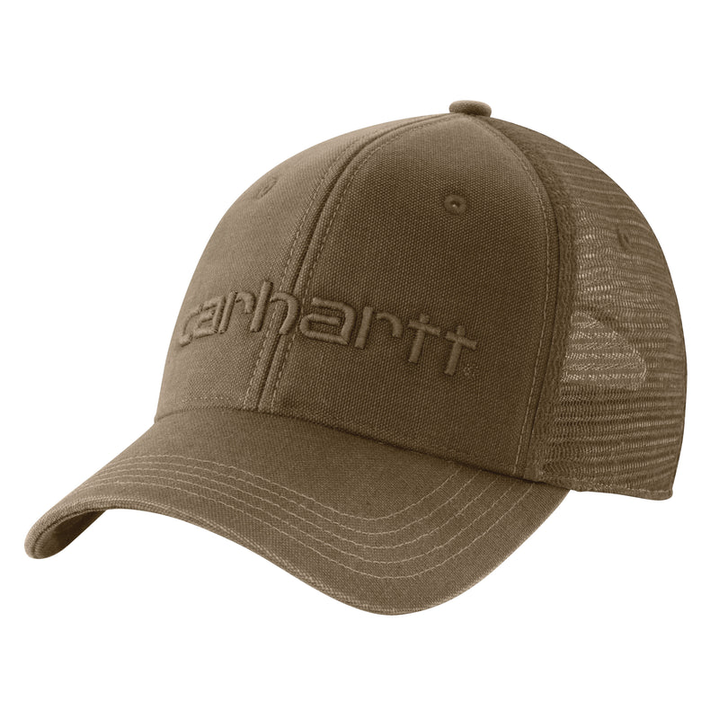 Load image into Gallery viewer, Carhartt AH1195 Canvas Mesh Back Graphic Logo Cap Light Brown
