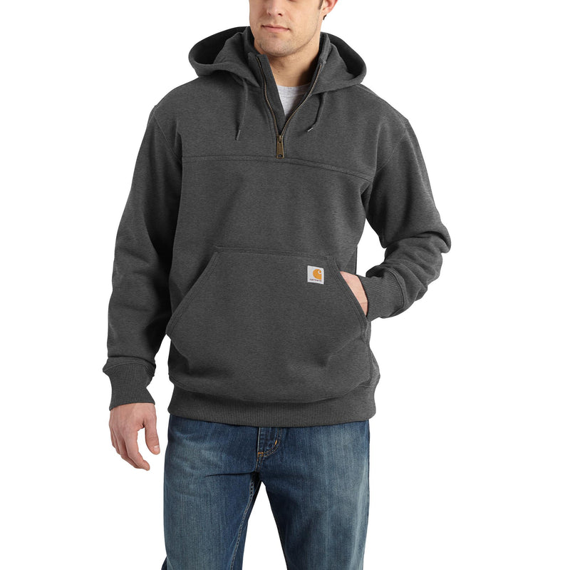 Load image into Gallery viewer, Carhartt Rain Defender® Loose Fit Heavyweight Quarter Zip Hoodie Carbon Heather
