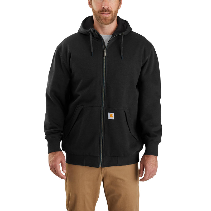 Load image into Gallery viewer, Carhartt Rain Defender® Loose Fit Thermal Lined Zip Hoodie Black
