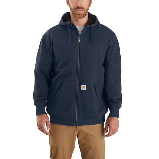 Carhartt Rain Defender® Loose Fit Thermal Lined Zip Hoodie New Navy