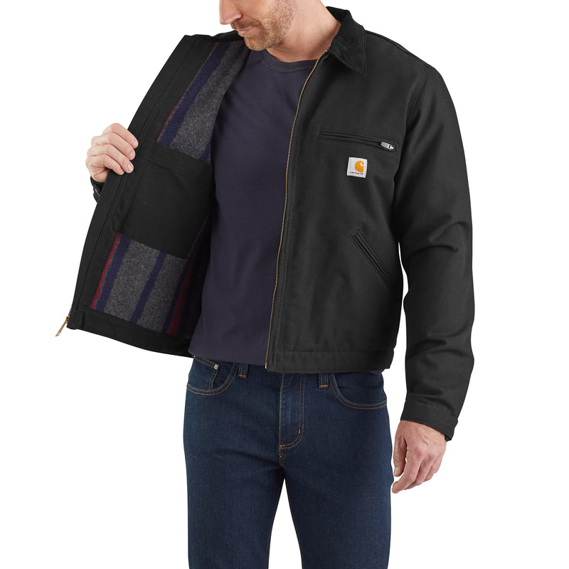 Load image into Gallery viewer, Carhartt Relaxed Fit Duck Detroit Jacket Black
