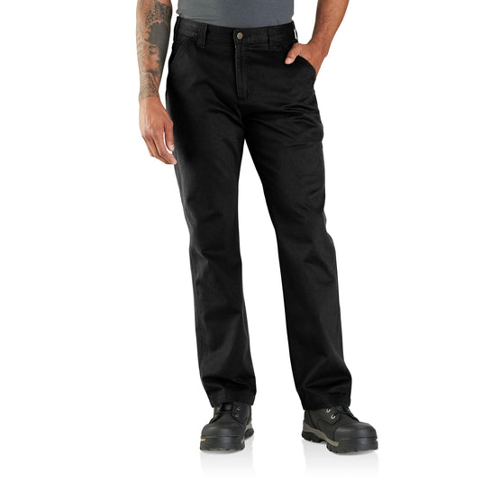Carhartt Relaxed Fit Washed Twill Utility Work Pants Black