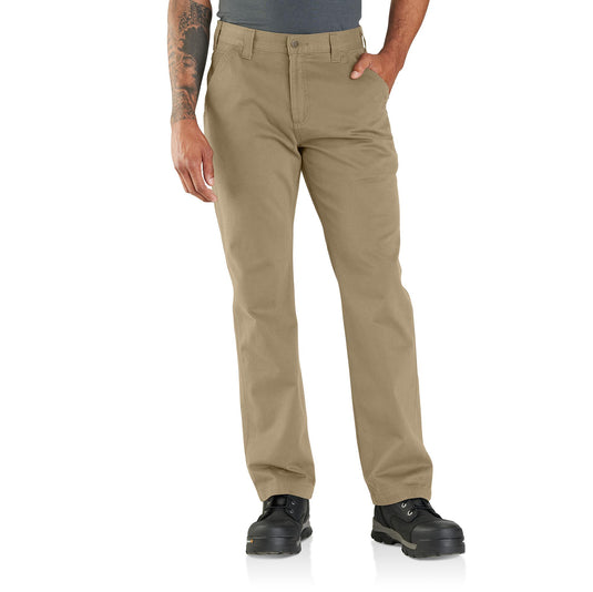 Carhartt Relaxed Fit Washed Twill Utility Work Pants Dark Khaki