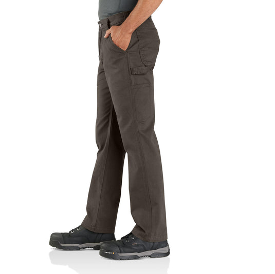 Carhartt Washed-Duck Double-Front Work Pants for Men - Dark Brown - 38x32