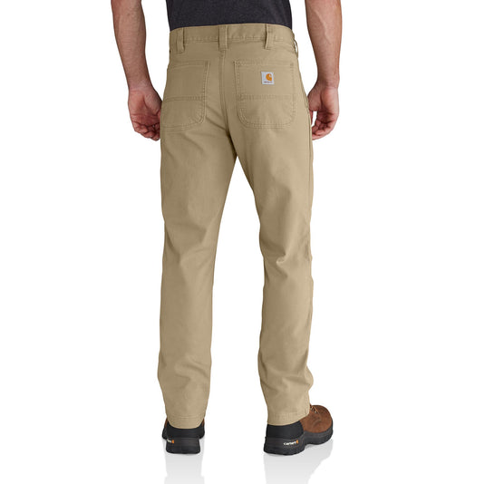 Carhartt Rugged Flex® Rigby Relaxed Fit Canvas Tapered Work Pants Dark Khaki