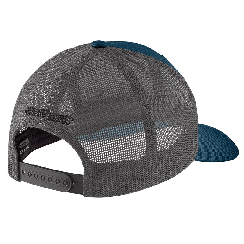 Load image into Gallery viewer, Carhartt Rugged Flex® Twill Mesh Back AH5216 Logo Patch Cap Night Blue
