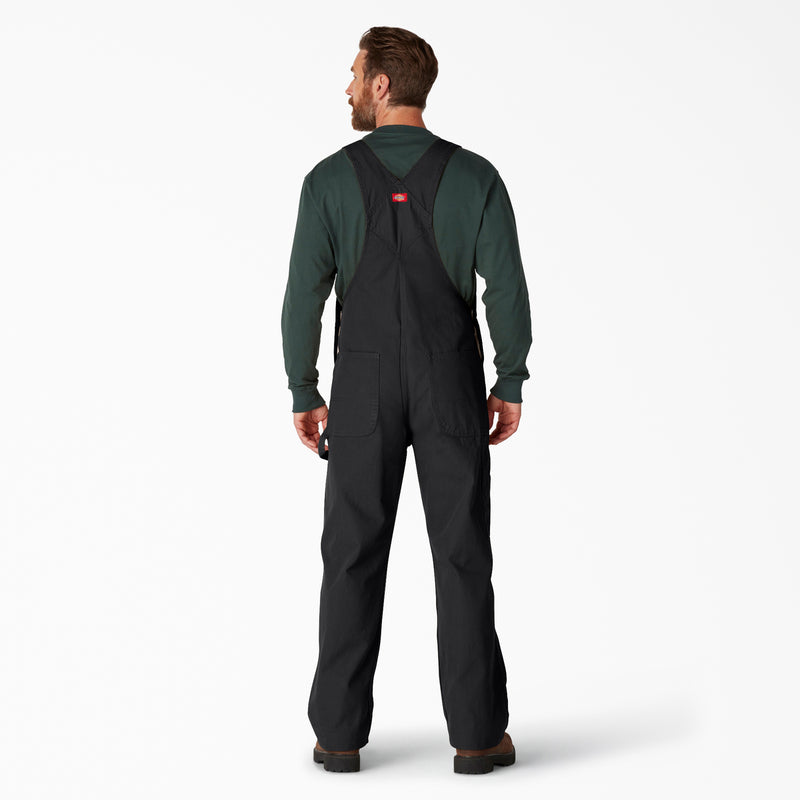 Load image into Gallery viewer, Dickies Classic Duck Bib Overall Rinsed Black - Back
