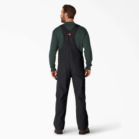 Dickies Classic Duck Bib Overall Rinsed Black - Back