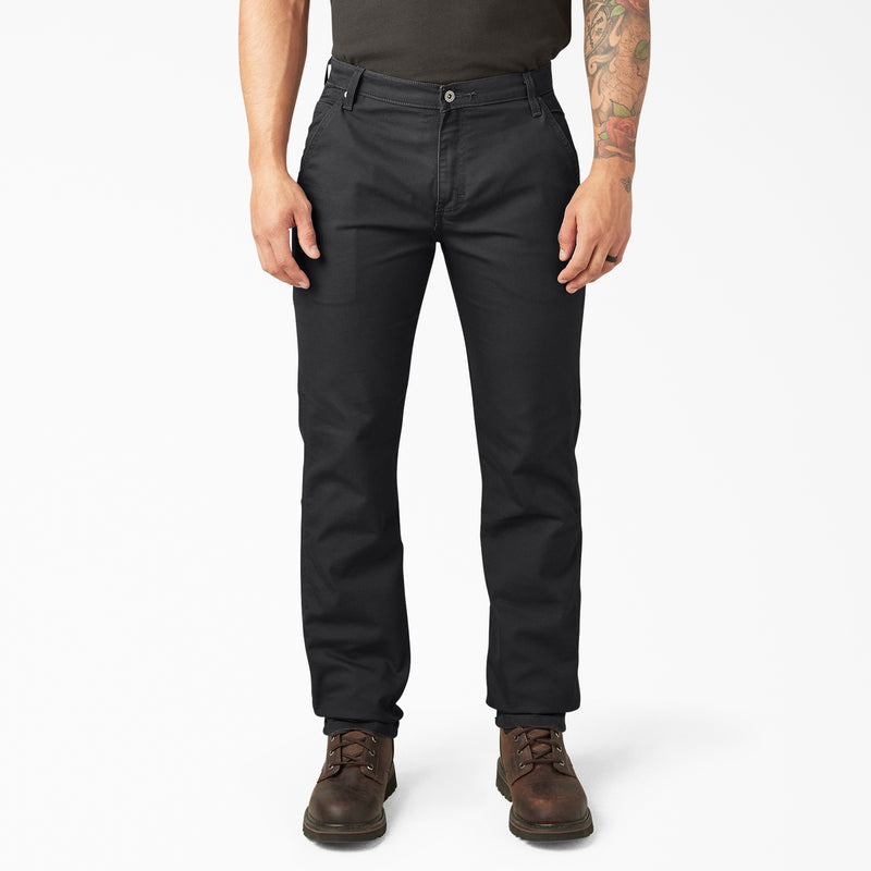 Load image into Gallery viewer, Dickies FLEX Regular Fit Duck Carpenter Pants Stonewashed Black - Front
