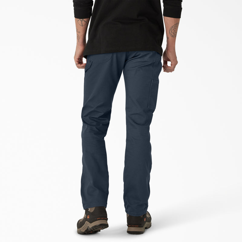 Load image into Gallery viewer, Dickies FLEX Regular Fit Duck Carpenter Pants Stonewashed Dark Navy - Back
