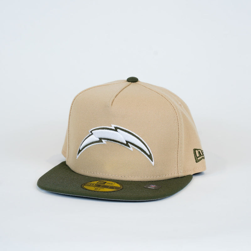 Load image into Gallery viewer, New Era Chargers 2-Tone A-Frame - DRWNOV - Front
