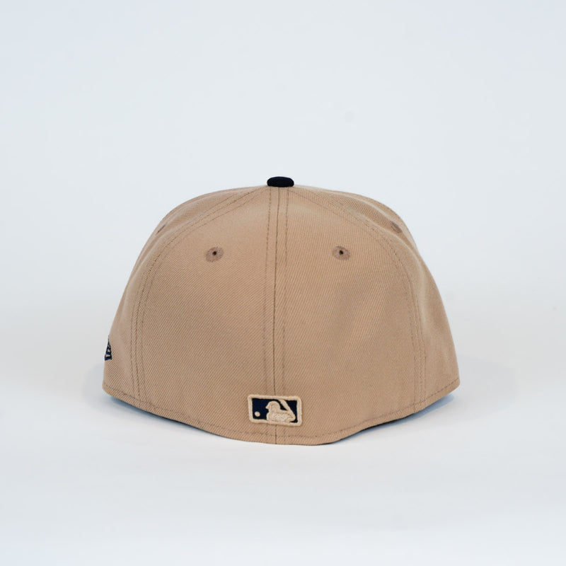 Load image into Gallery viewer, New Era EG Boston Cam 2-Tone Cap - Camel/Navy - Back
