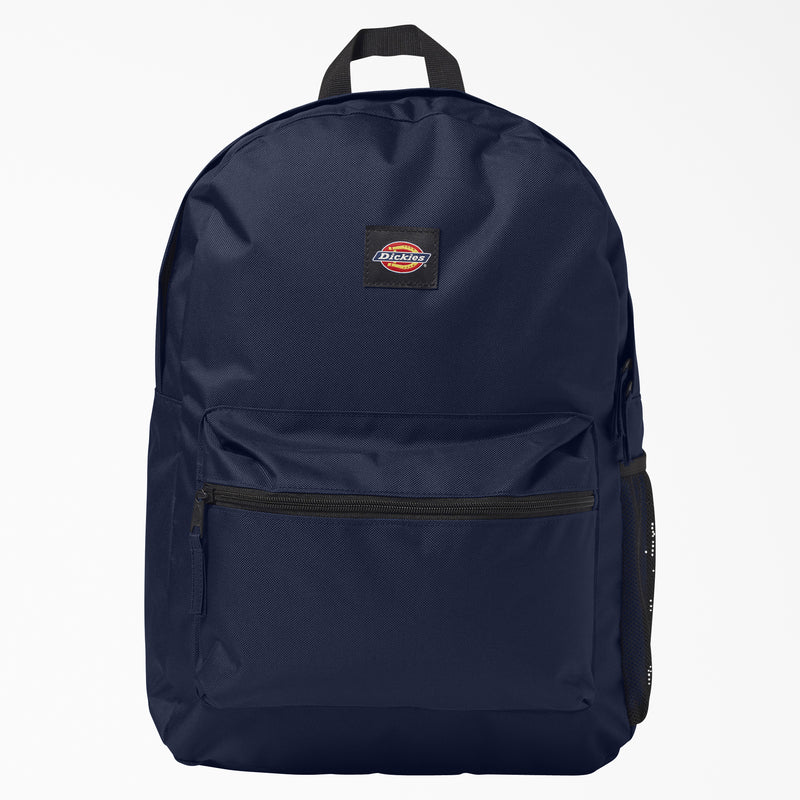 Load image into Gallery viewer, Carry all your books and school essentials with the Dickies Essential Basic Backpack in the navy blue color.
