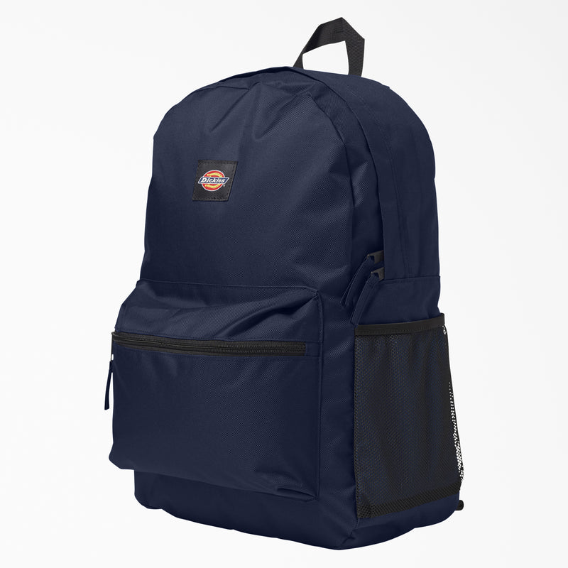 Load image into Gallery viewer, Carry all your books and school essentials with the Dickies Essential Basic Backpack in the navy blue color.
