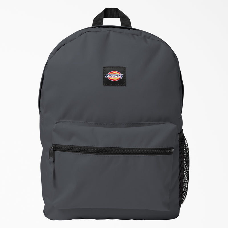 Load image into Gallery viewer, Carry all your books and school essentials with the Dickies Essential Basic Backpack in the charcoal grey color.
