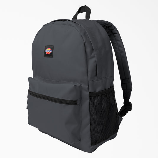 Carry all your books and school essentials with the Dickies Essential Basic Backpack in the charcoal grey color.