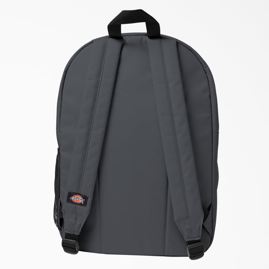 Carry all your books and school essentials with the Dickies Essential Basic Backpack in the charcoal grey color.