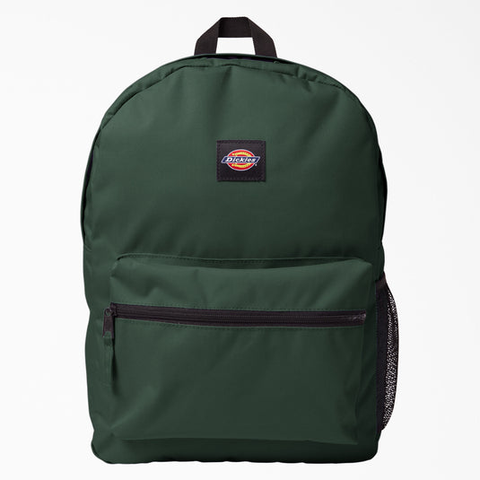 Carry all your books and school essentials with the Dickies Essential Basic Backpack in the sycamore green color.