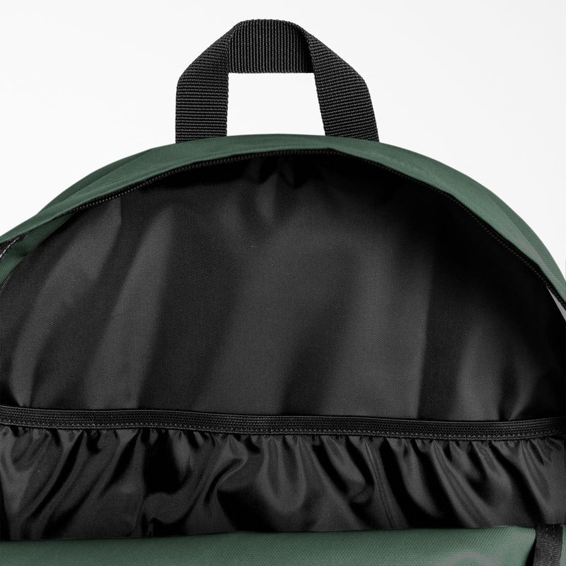 Load image into Gallery viewer, Carry all your books and school essentials with the Dickies Essential Basic Backpack in the forest green color.
