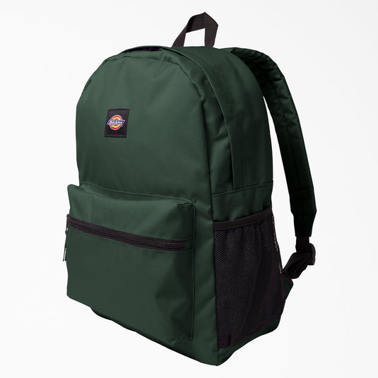 Carry all your books and school essentials with the Dickies Essential Basic Backpack in the forest green color.