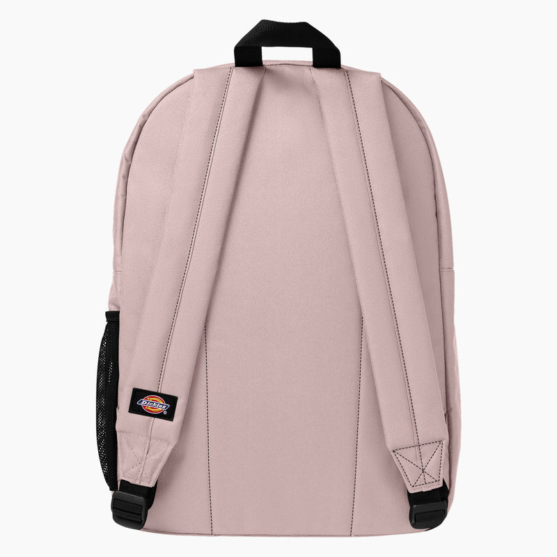 Load image into Gallery viewer, This Dickies double logo backpack features a large main compartment with internal laptop sleeve. The bag has a padded back panel for comfort, a side water bottle pocket, and a bold iconic horseshoe logo on the front as well as the signature Dickies wordmark across the top.
