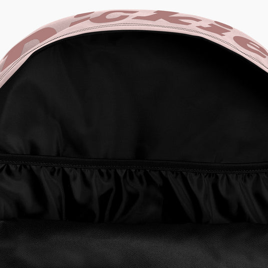This Dickies double logo backpack features a large main compartment with internal laptop sleeve. The bag has a padded back panel for comfort, a side water bottle pocket, and a bold iconic horseshoe logo on the front as well as the signature Dickies wordmark across the top.