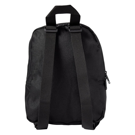 This Dickies versatile mini backpack stores all your essentials in a compact main compartment and smaller zip pocket - back black