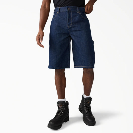 These heavy-duty denim work shorts deliver the rugged reliability you need on the job. Made with 100% cotton in a loose, comfortable fit, the 13