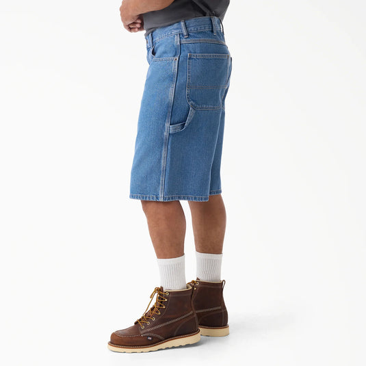 These heavy-duty denim work shorts deliver the rugged reliability you need on the job. Made with 100% cotton in a loose, comfortable fit, the 13