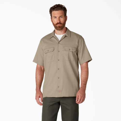 Dickies 1574 S/S Work Shirt - Desert Sand - Front