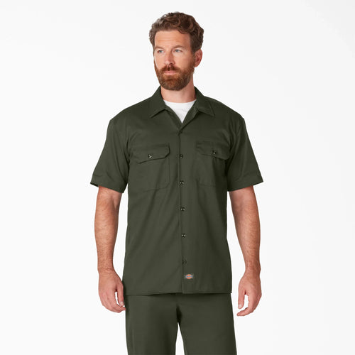 Dickies 1574 S/S Work Shirt - Olive Green