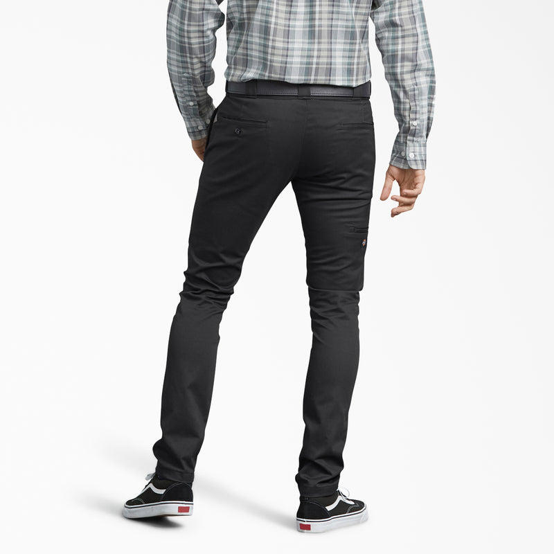 Load image into Gallery viewer, Person wearing black pants and a plaid shirt on a white background
