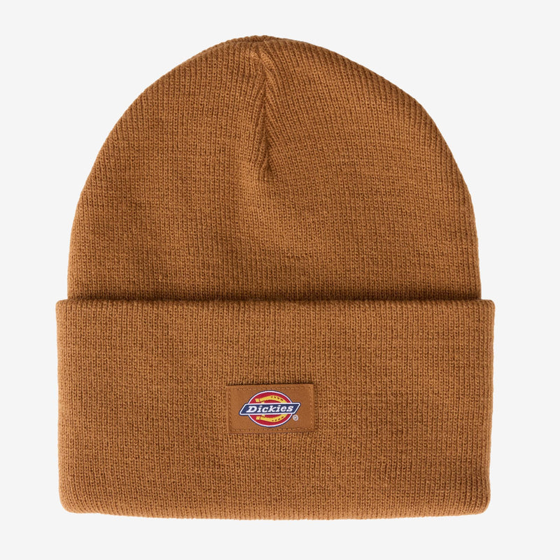 Load image into Gallery viewer, Brown beanie with Dickies logo on a white background
