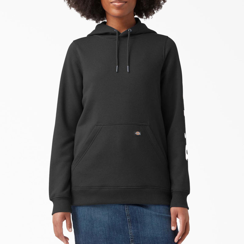 Load image into Gallery viewer, Person wearing a black hoodie and denim skirt on a white background
