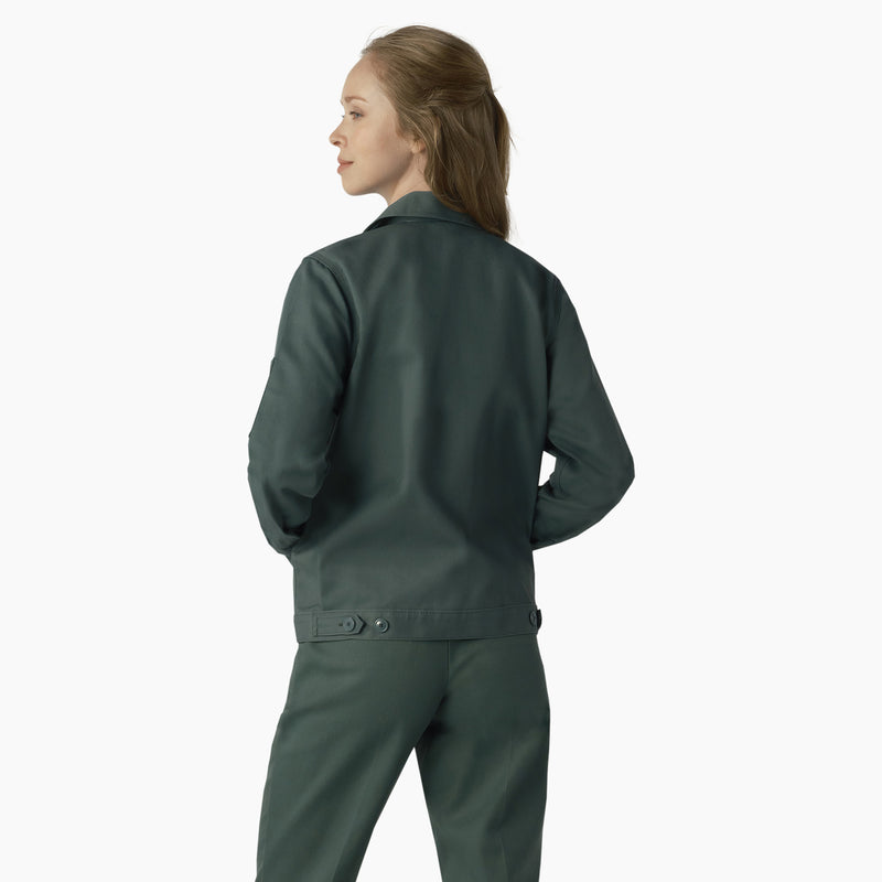 Load image into Gallery viewer, Dickies Women&#39;s Eisenhower Unlined Jacket Lincoln Green - Back
