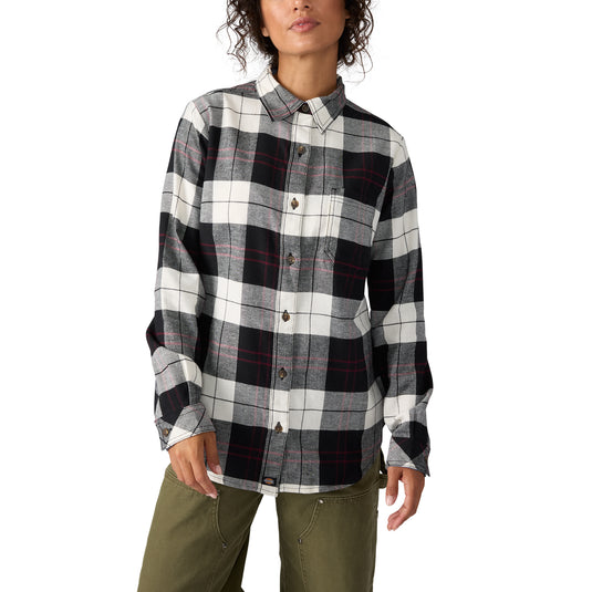 Dickies Women's Plaid Flannel Shirt - CLEARANCE