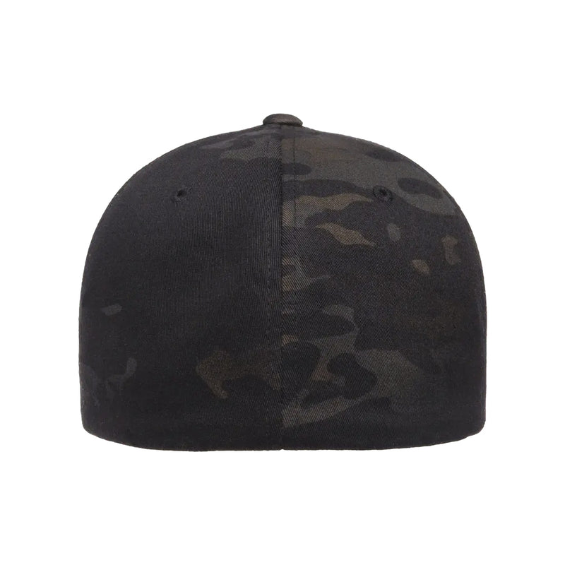 Load image into Gallery viewer, With an officially licensed MultiCam® print pattern, the original Flexfit fitted cap with a closed fitted back. MultiCam print may vary.
