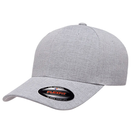 Flexfit® HeatherLight cap complements your style with effortless versatility and modern comfort. Crafted from lightweight, stretchable melange silver heather gray fabric.