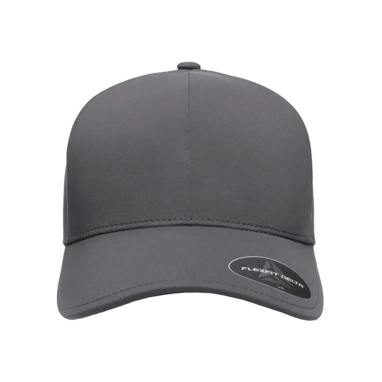 Flexfit® 180 Delta cap complements your style with effortless versatility and modern comfort. Crafted from lightweight, stretchable performance fabric in dark charcoal gray.