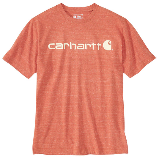 Carhartt S/S K195 Signature Logo Tee - Desert Orange Snow Heather