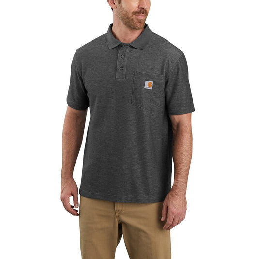 Carhartt TK6685 S/S Loose Fit Pocket Polo - Carbon Heather