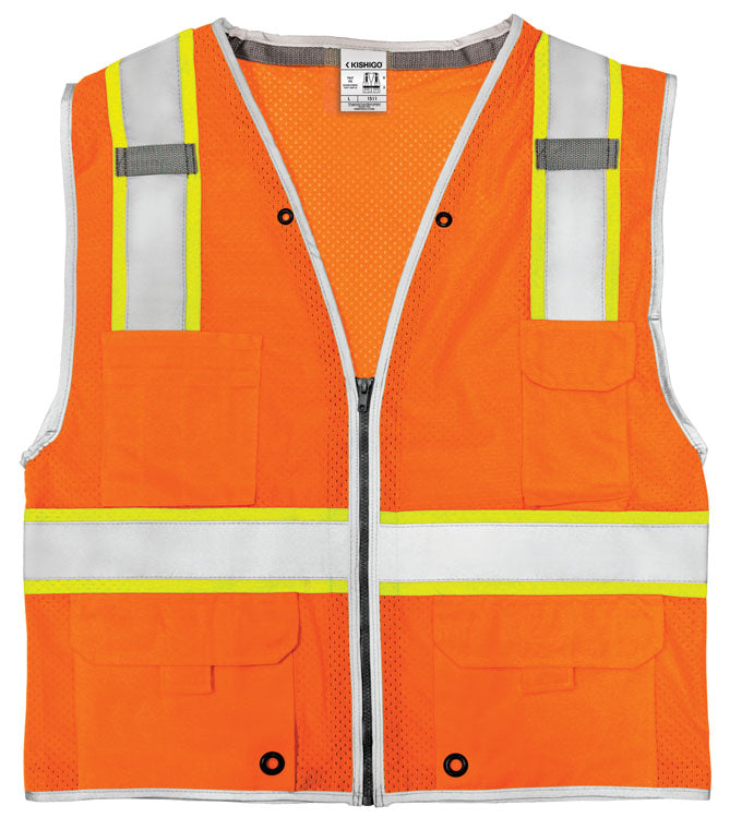 Load image into Gallery viewer, Kishigo Brilliant Series Heavy Duty Vest Orange
