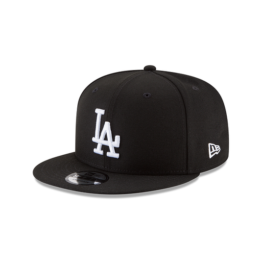 NE Basic Dodgers Snapback - Black/White