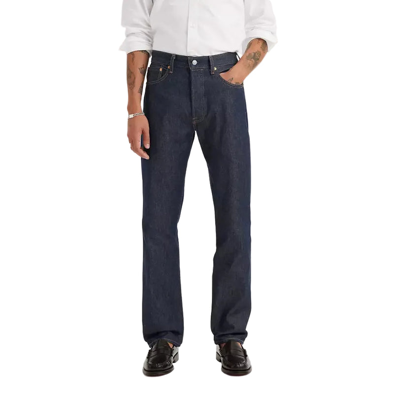 Load image into Gallery viewer, Man wearing a white shirt and dark jeans on a white background
