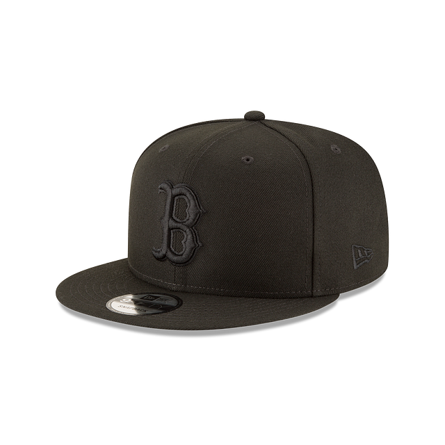 Load image into Gallery viewer, New Era Boston Red Sox 9Fifty Snapback - Black on Black - Left
