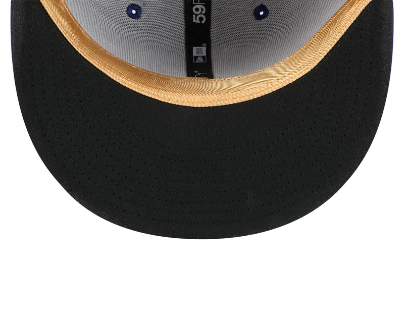 Load image into Gallery viewer, New Era Dodgers Gold Cap - Gold/OTC - Sweatband
