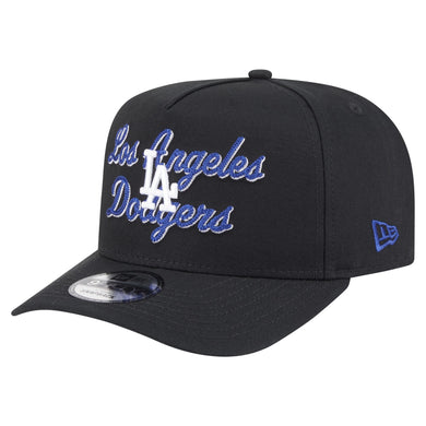 NE Dodgers Chain Stitch Snapback - Black/OTC - Front