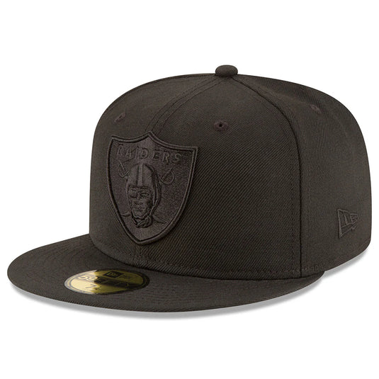 New Era Basic Raiders Cap - Black/Black